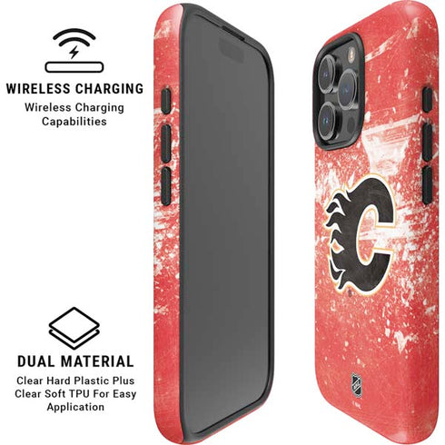 NHL Calgary Flames Frozen iPhone 16 Pro Magsafe Impact Case